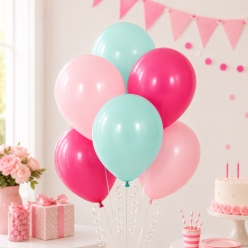 Hot Pink, Mint & Pastel Pink 12